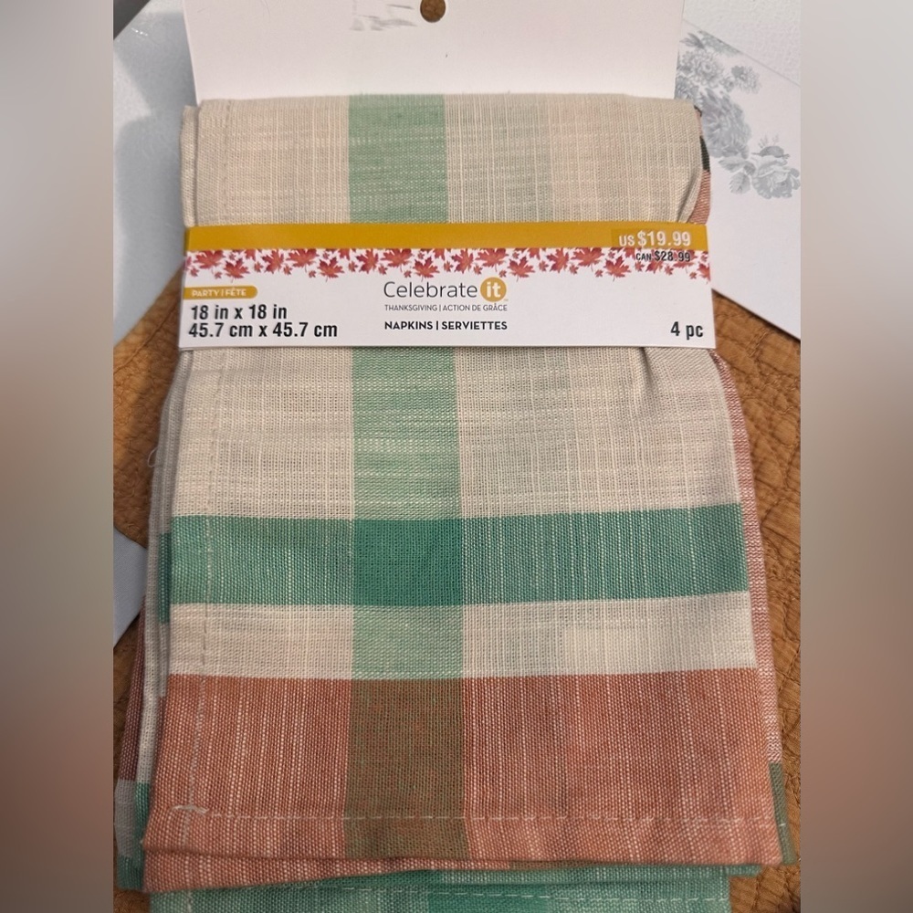 🍁 NEW Cotton placemats and napkins set for thanksgiving - Picture 6 of 15